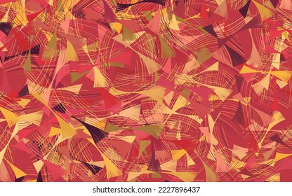 Light Red, Yellow vector template with lines.