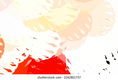 Light Red, Yellow vector template with chaotic shapes. Decorative design in abstract style with random forms. Modern design for your business card.