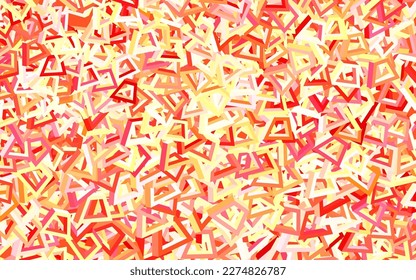 Light Red, Yellow vector template with chaotic shapes. Modern abstract illustration with colorful random forms. Best smart design for your business.