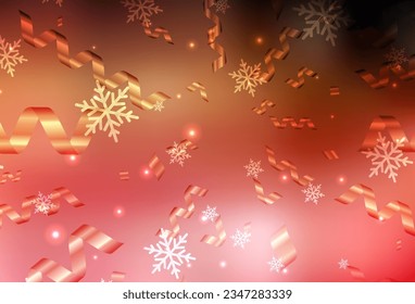 Light Red, Yellow vector template in carnival style. A colorful design in Christmas style with gradient. Template for lettering, typography.