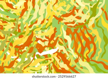 Vermelho-claro, modelo de vetor amarelo com linhas irregulares. Ilustração colorida em estilo abstrato com gradiente. Nova composição para o seu livro de marcas.