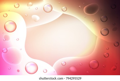 Light Red, Yellow vector template with bent ribbons. Modern gradient abstract illustration with bandy lines. The elegant pattern for brand book.