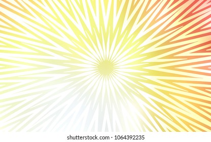 Light Red, Yellow vector texture with colored lines. Shining colored illustration with sharp stripes. Pattern for your busines websites.