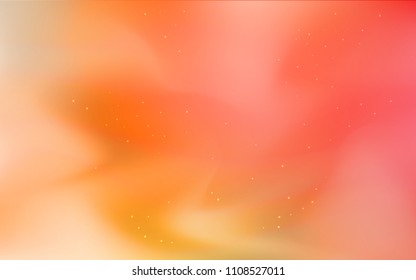 Light Red, Yellow vector texture with milky way stars. Shining illustration with sky stars on abstract template. Pattern for astronomy websites.