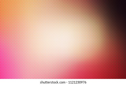 Light Red, Yellow vector texture with disks. Abstract illustration with colored bubbles in nature style. Beautiful design for your business advert.