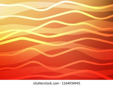 Light Red, Yellow vector texture with colored lines. Shining colored illustration with narrow lines. The template can be used as a background.