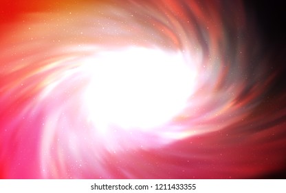 Light Red, Yellow vector texture with milky way stars. Modern abstract illustration with Big Dipper stars. Pattern for futuristic ad, booklets.