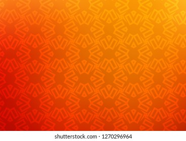 Light Red, Yellow vector texture in poly style with cubes. Abstract gradient illustration with triangles, cubes. Pattern for commercials.