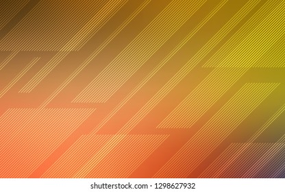 Light Red, Yellow vector texture with colored lines. Decorative shining illustration with lines on abstract template. Smart design for your business advert.