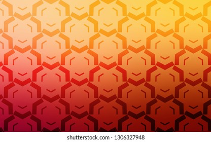 Light Red, Yellow vector texture with curved lines. Geometric illustration in abstract style with gradient.  Abstract design for your web site.