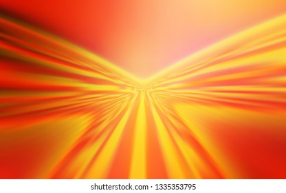 Light Red, Yellow vector texture with bent lines. A sample with colorful lines, shapes. Colorful wave pattern for your design.