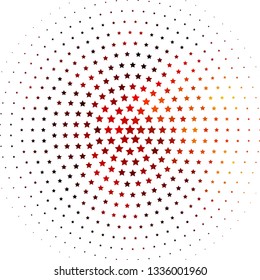 Light Red, Yellow vector texture with beautiful stars. Shining colorful illustration with small and big stars. Pattern for websites, landing pages.