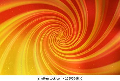 Light Red, Yellow vector texture with milky way stars. Shining illustration with sky stars on abstract template. Pattern for astrology websites.