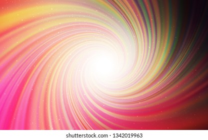 Light Red, Yellow vector texture with milky way stars. Modern abstract illustration with Big Dipper stars. Smart design for your business advert.