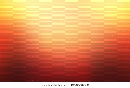 Light Red, Yellow vector texture with colored lines. Glitter abstract illustration with colorful sticks. Pattern for your busines websites.