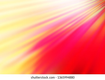 Light Red, Yellow vector texture with colored lines. Blurred decorative design in simple style with lines. Best design for your ad, poster, banner.