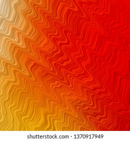Light Red, Yellow vector texture with circular arc. Abstract illustration with bandy gradient lines. Pattern for websites, landing pages.