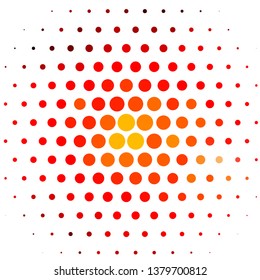 Light Red, Yellow vector texture with circles. Abstract illustration with colorful spots in nature style. New template for your brand book.