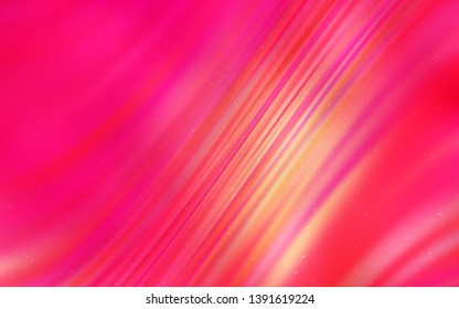 Light Red, Yellow vector texture with milky way stars. Modern abstract illustration with Big Dipper stars. Pattern for astronomy websites.