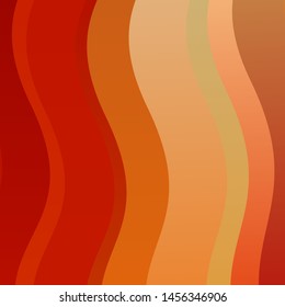 Light Red, Yellow vector texture with circular arc. Illustration in halftone style with gradient curves. Pattern for commercials, ads.