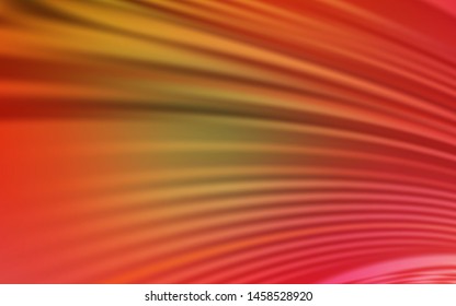Light Red, Yellow vector texture with bent lines. A sample with colorful lines, shapes. Pattern for your business design.