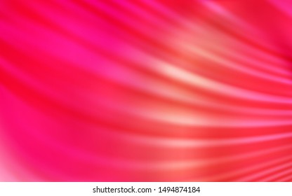 Light Red, Yellow vector texture with bent lines. Glitter abstract illustration with wry lines. A new texture for your  ad, booklets, leaflets.