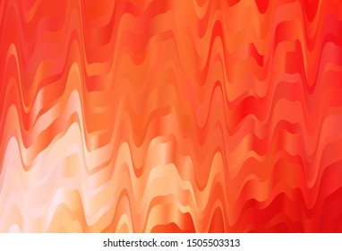 Light Red, Yellow vector texture with wry lines. Colorful abstract illustration with gradient lines. Pattern for your business design.