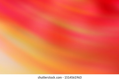 Light Red, Yellow vector texture with wry lines. Glitter abstract illustration with wry lines. A completely new design for your business.