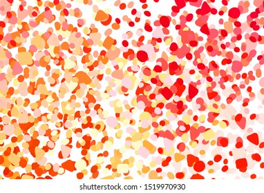 Light Red, Yellow vector texture with abstract forms. Simple colorful illustration with abstract gradient shapes. Best smart design for your business.