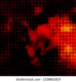 Light Red, Yellow vector texture with circles. Modern abstract illustration with colorful circle shapes. Pattern for websites, landing pages.