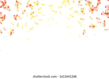 Light Red, Yellow vector texture with abstract forms. Illustration with colorful gradient shapes in abstract style. Best smart design for your business.