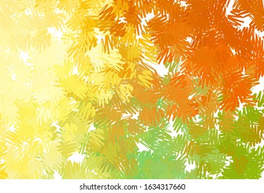 Light Red, Yellow vector texture with colored lines. Lines on blurred abstract background with gradient. Pattern for your busines websites.