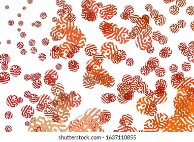 Light Red, Yellow vector texture with abstract forms. Simple colorful illustration with abstract gradient shapes. Simple design for your web site.