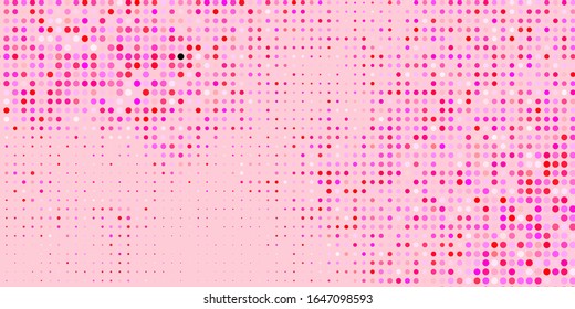 Light Red, Yellow vector texture with disks. Modern abstract illustration with colorful circle shapes. Design for posters, banners.
