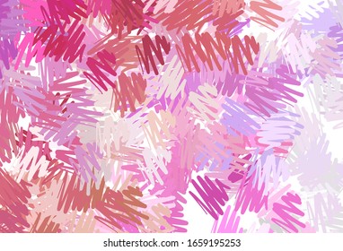 Light Red, Yellow vector texture with colored lines. Blurred decorative design in simple style with lines. Pattern for ad, booklets, leaflets.