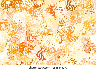 Light Red, Yellow vector texture with abstract forms. Simple colorful illustration with abstract gradient shapes. Best smart design for your business.