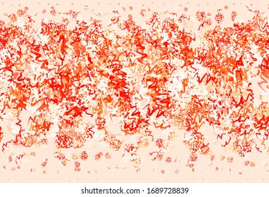 Light Red, Yellow vector texture with bent lines. A sample with colorful lines, shapes. Brand new design for your ads, poster, banner.