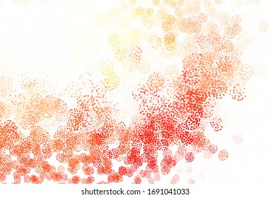 Light Red, Yellow vector texture with abstract forms. Colorful chaotic forms with gradient in modern style. Background for a cell phone.