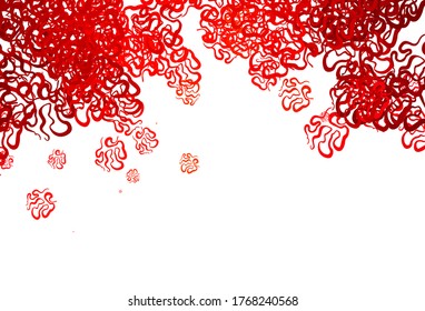 Light Red, Yellow vector texture with wry lines. Modern gradient abstract illustration with bandy lines. The best colorful design for your business.