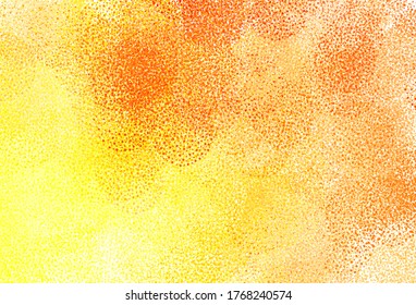 Light Red, Yellow vector texture with disks. Illustration with set of shining colorful abstract circles. Pattern for textures of wallpapers.