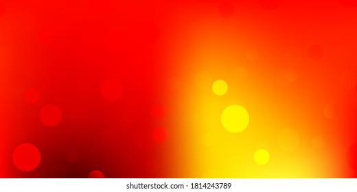 Light red, yellow vector texture with memphis shapes. Simple design in abstract style with gradient forms. Simple illustration for your web site.