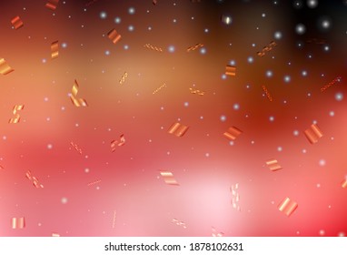 Light Red, Yellow vector texture in birthday style. A Smart Illustration with gradient Christmas elements. Pattern for booklets, leaflets of education.