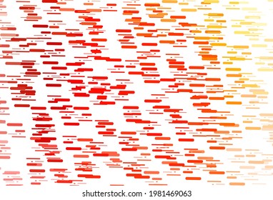 Color rojo claro, textura vectorial amarilla con líneas coloridas. Líneas sobre fondo abstracto borroso con degradado. Fondo para anuncios de TV.