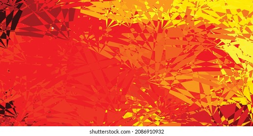 Light Red, Yellow vector texture with memphis shapes. Colorful abstract forms with gradient in simple style. Simple illustration for your web site.