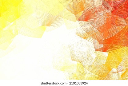 Light Red, Yellow vector texture with colored lines. Modern geometrical abstract illustration with Lines. Smart design for your business advert.