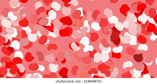 Light red, yellow vector texture with memphis shapes. Simple design in abstract style with gradient forms. Smart design for your business.