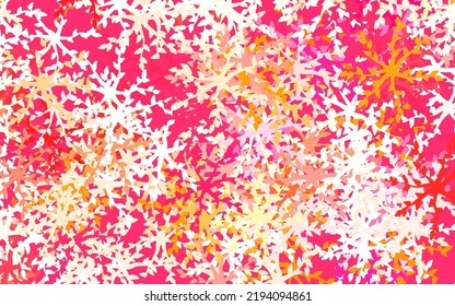 Light Red, Yellow vector texture with abstract forms. Decorative design in abstract style with random forms. Simple design for your web site.