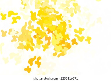 Light Red, Yellow vector texture with abstract forms. Illustration with colorful gradient shapes in abstract style. Simple design for your web site.