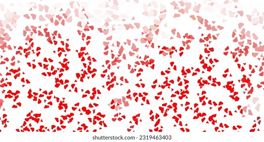 Light red, yellow vector texture with memphis shapes. Colorful abstract forms with gradient in simple style. Simple illustration for your web site.
