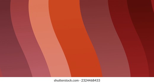 Light Red, Yellow vector texture with curves. Abstract illustration with bandy gradient lines. Smart design for your promotions.
